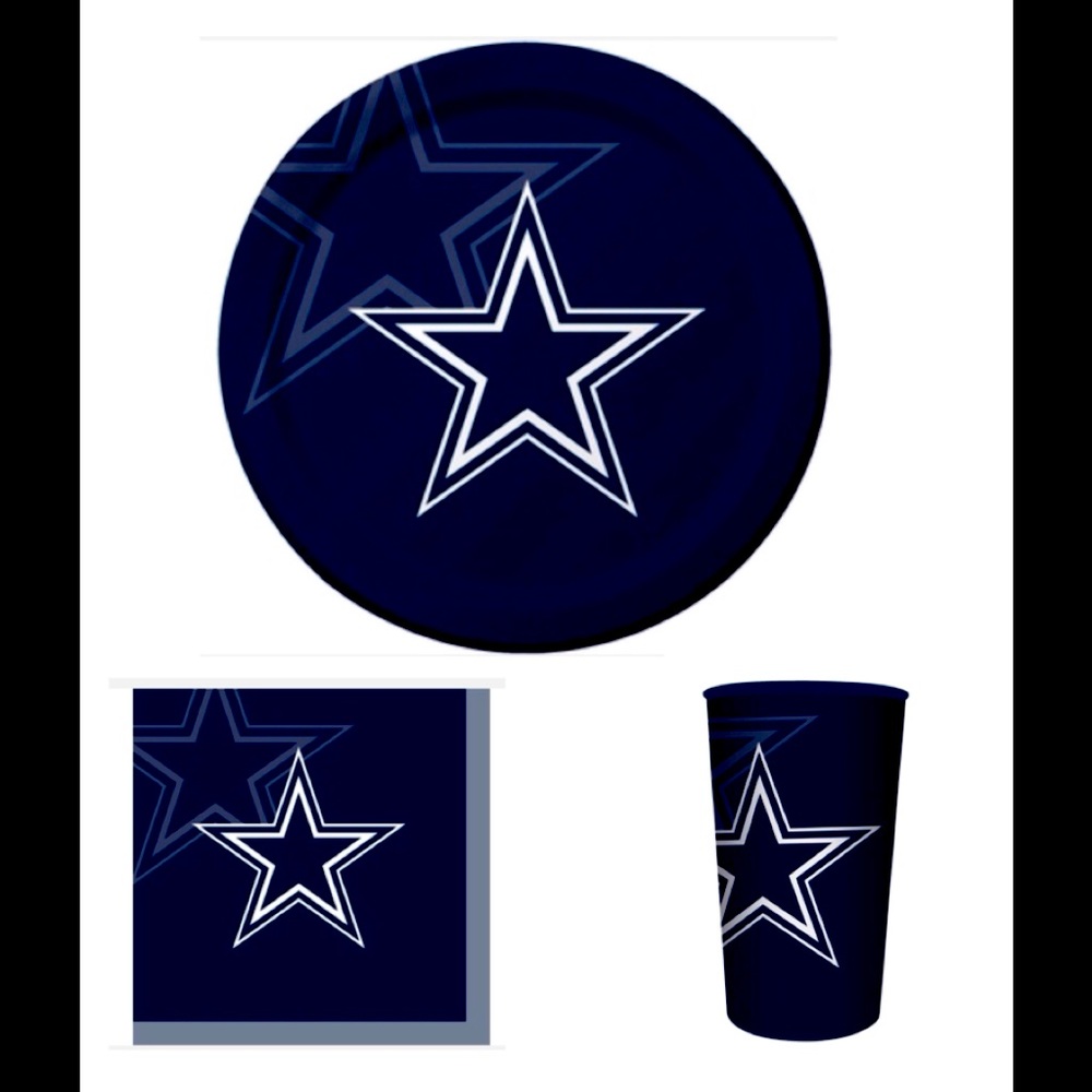 Dallas Cowboys Party Set : 53 pieces